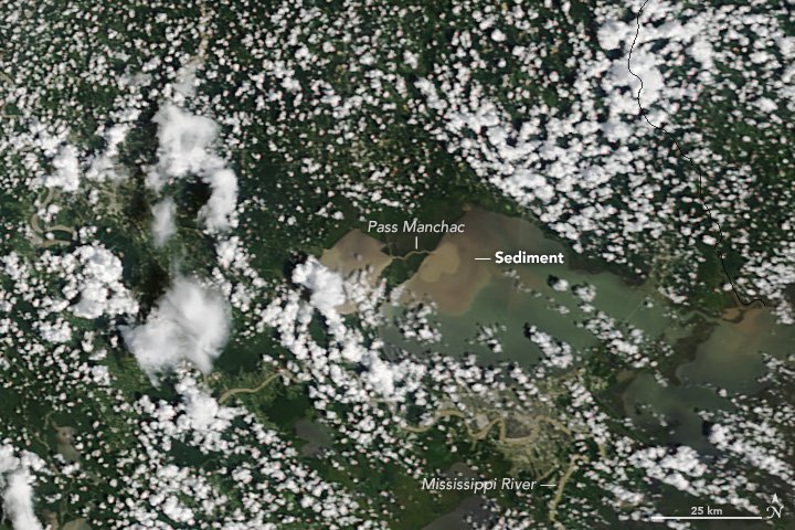 [:ja]【宇宙からの地球絶景】No.60: 米ルイジアナ州の洪水[:en][Earthview Wonders] No.60: Deluge of Louisiana[:]