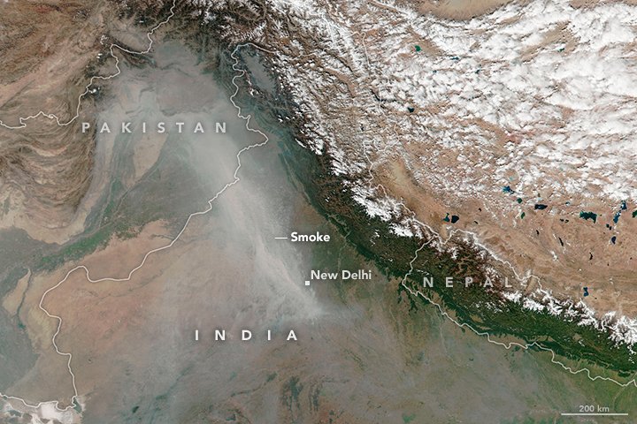 [:ja]【宇宙からの地球絶景】No.123: インド・パンジャブ州の大気汚染[:en][Earthview Wonders] No.123:  Air Pollution of Punjab, India[:]