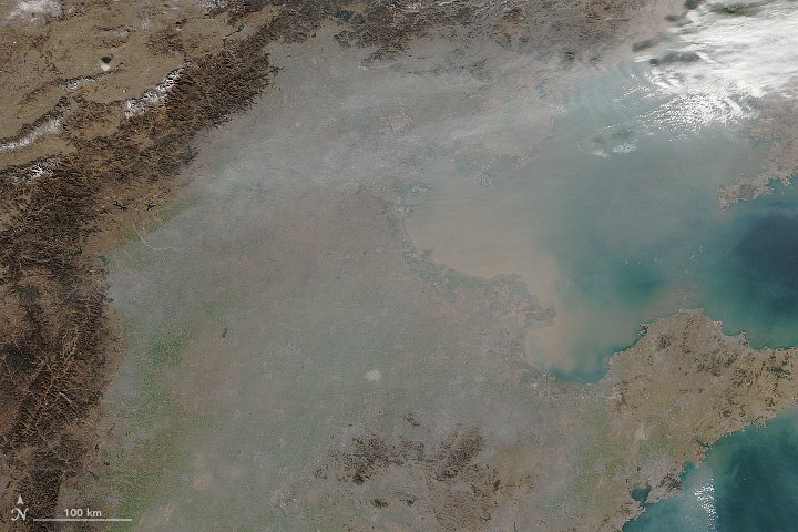 [:ja]【宇宙からの地球絶景】No.146: 中国東北部の大気汚染[:en][Earthview Wonders] No.146: Smog Over Northeastern China[:]