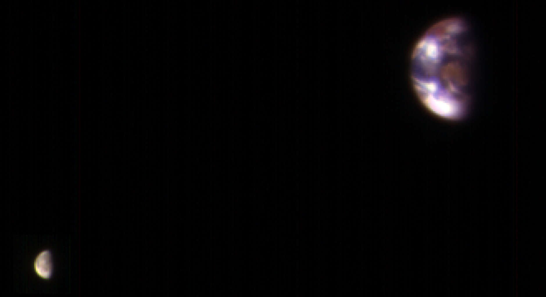[:ja]【宇宙からの地球絶景】No.158: 火星から見た地球と月[:en][Earthview Wonders] No.158: Earth and Moon From Mars[:]