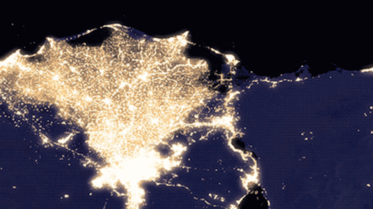 [:ja]【宇宙からの地球絶景】No.231: 夜の地球 3: ナイル川デルタ🇪🇬[:en][Earthview Wonders] No.231: Night Earth 3: Nile Delta At Night🇪🇬[:]