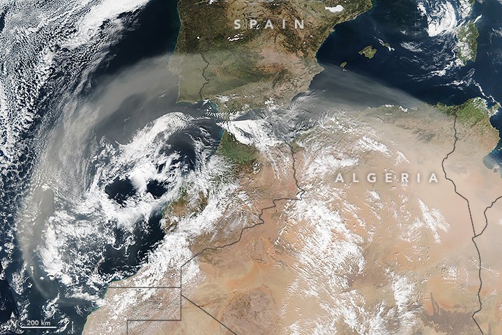 [:ja]【宇宙からの地球絶景】No.247: 北アフリカの砂嵐🇹🇳🇩🇿🇲🇦🇪🇭🇪🇸[:en][Earthview Wonders] No.247: Dust Storm Over North Africa🇹🇳🇩🇿🇲🇦🇪🇭[:]