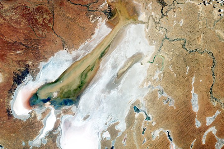 [:ja]【宇宙からの地球絶景】No.250: オーストラリアのエーア湖🇦🇺[:en][Earthview Wonders] No.250: Lake Eyre of Australia🇦🇺[:]