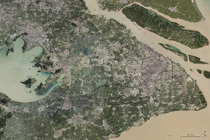 [:ja]【宇宙からの地球絶景】No.256: 拡大する上海🇨🇳[:en][Earthview Wonders] No.256: Sprawling Shanghai🇨🇳[:]