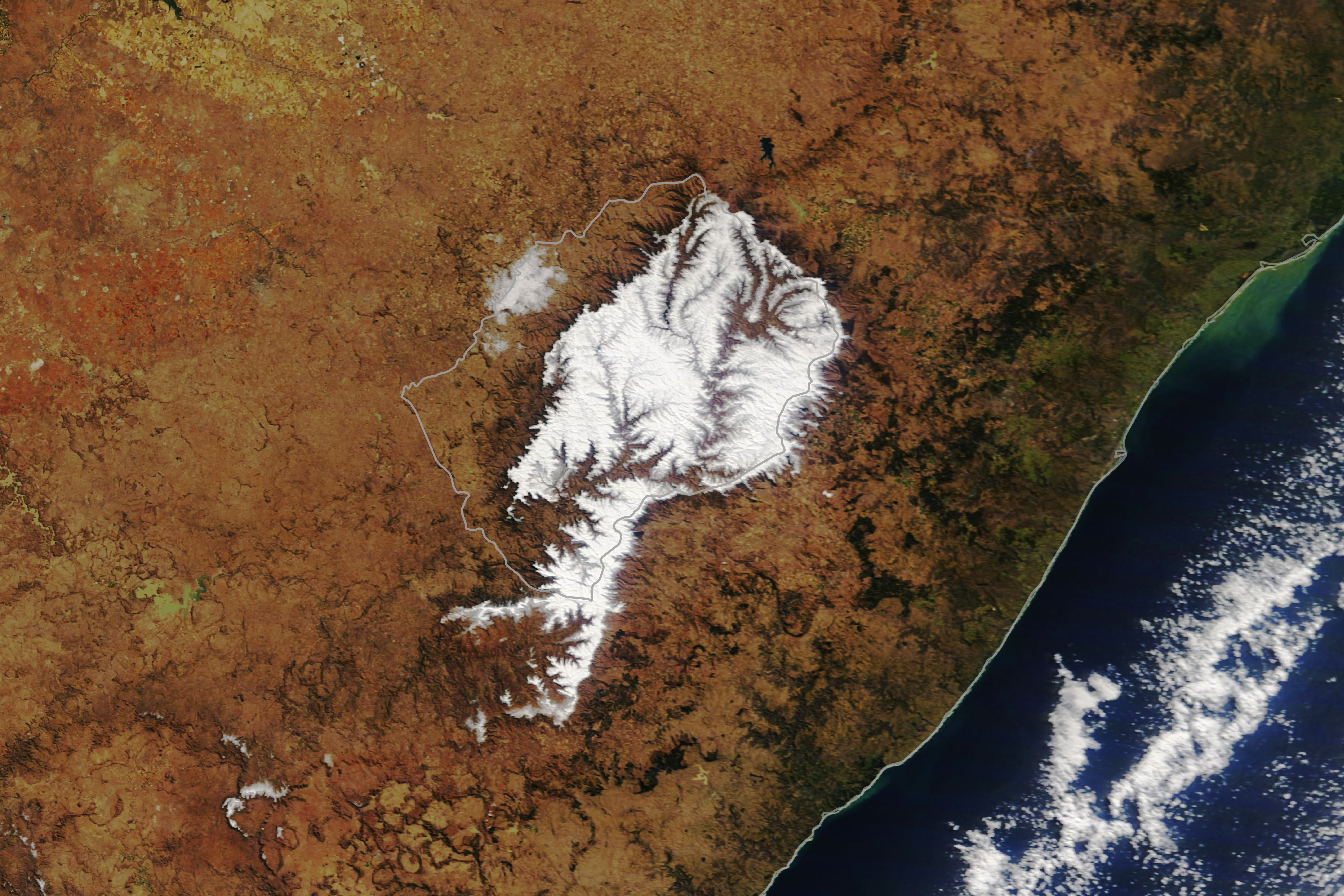 [:ja]【宇宙からの地球絶景】No.595: レソトの冬🇱🇸[:en][Earthview Wonders] No.595: Winter in Lesotho🇱🇸[:]
