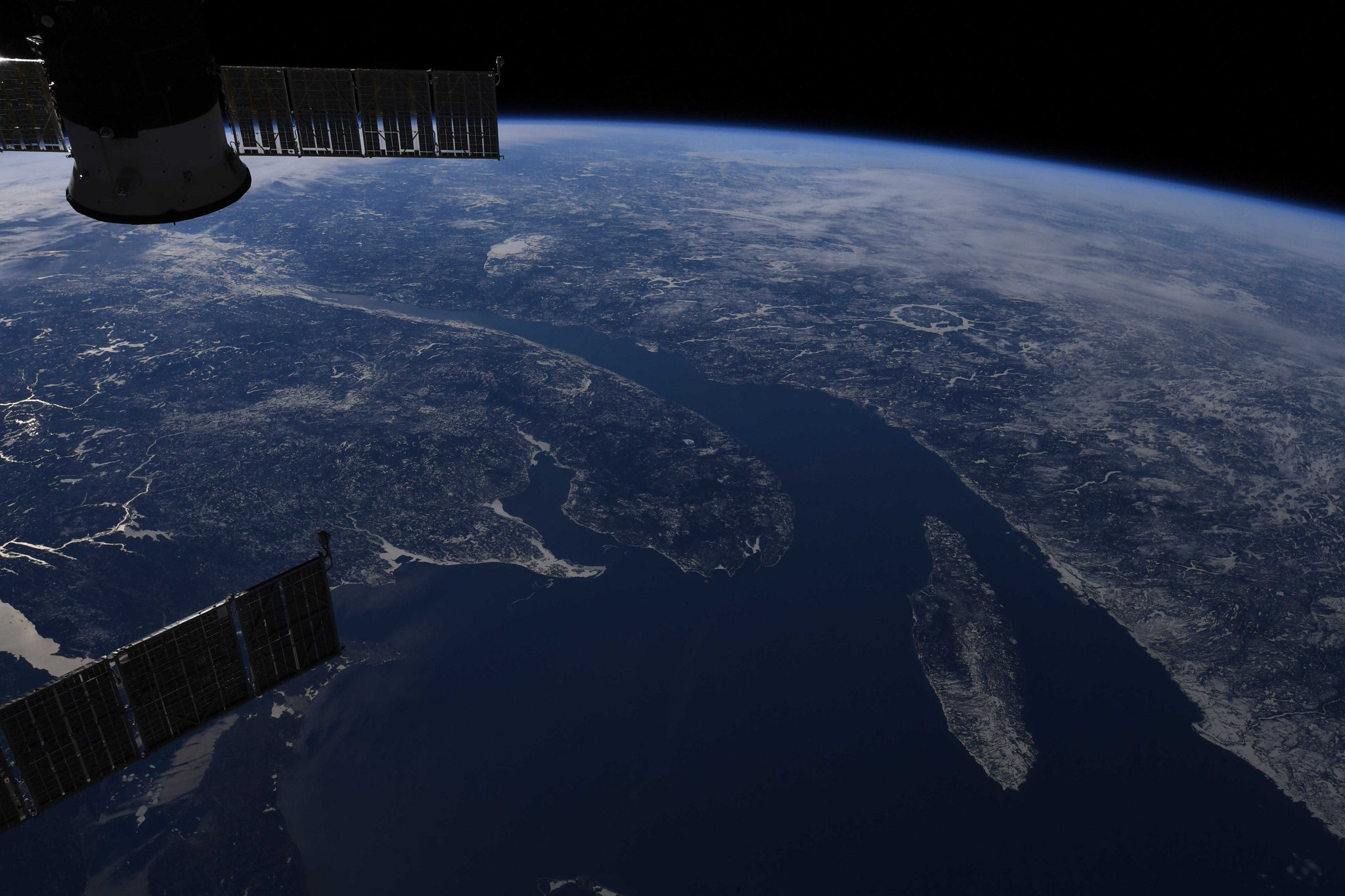 [:ja]【宇宙からの地球絶景】No.746: セントローレンス川と湾🇨🇦[:en][Earthview Wonders] No.746: River and Gulf of Saint Lawrence🇨🇦[:]