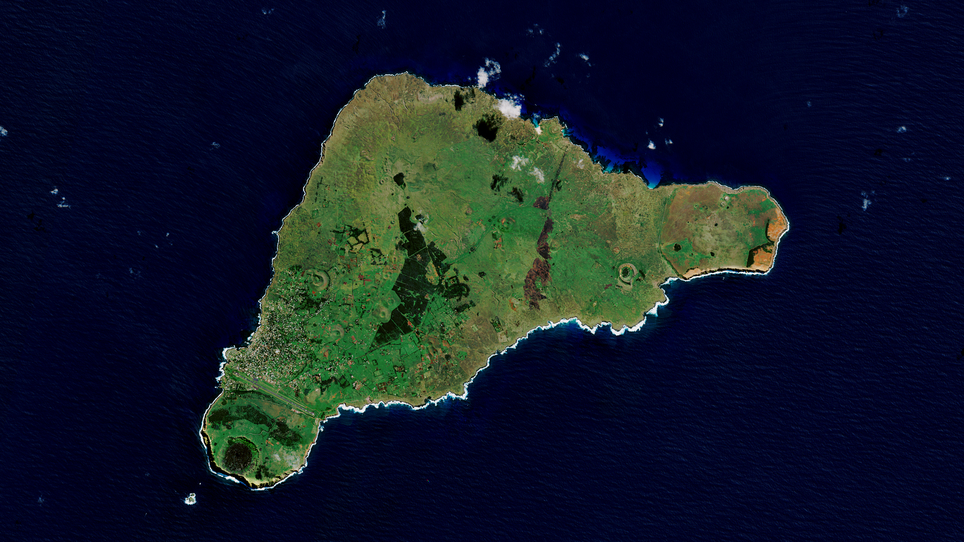 [:ja]【宇宙からの地球絶景】No.749: イースター島[:en][Earthview Wonders] No.749: Easter Island[:]