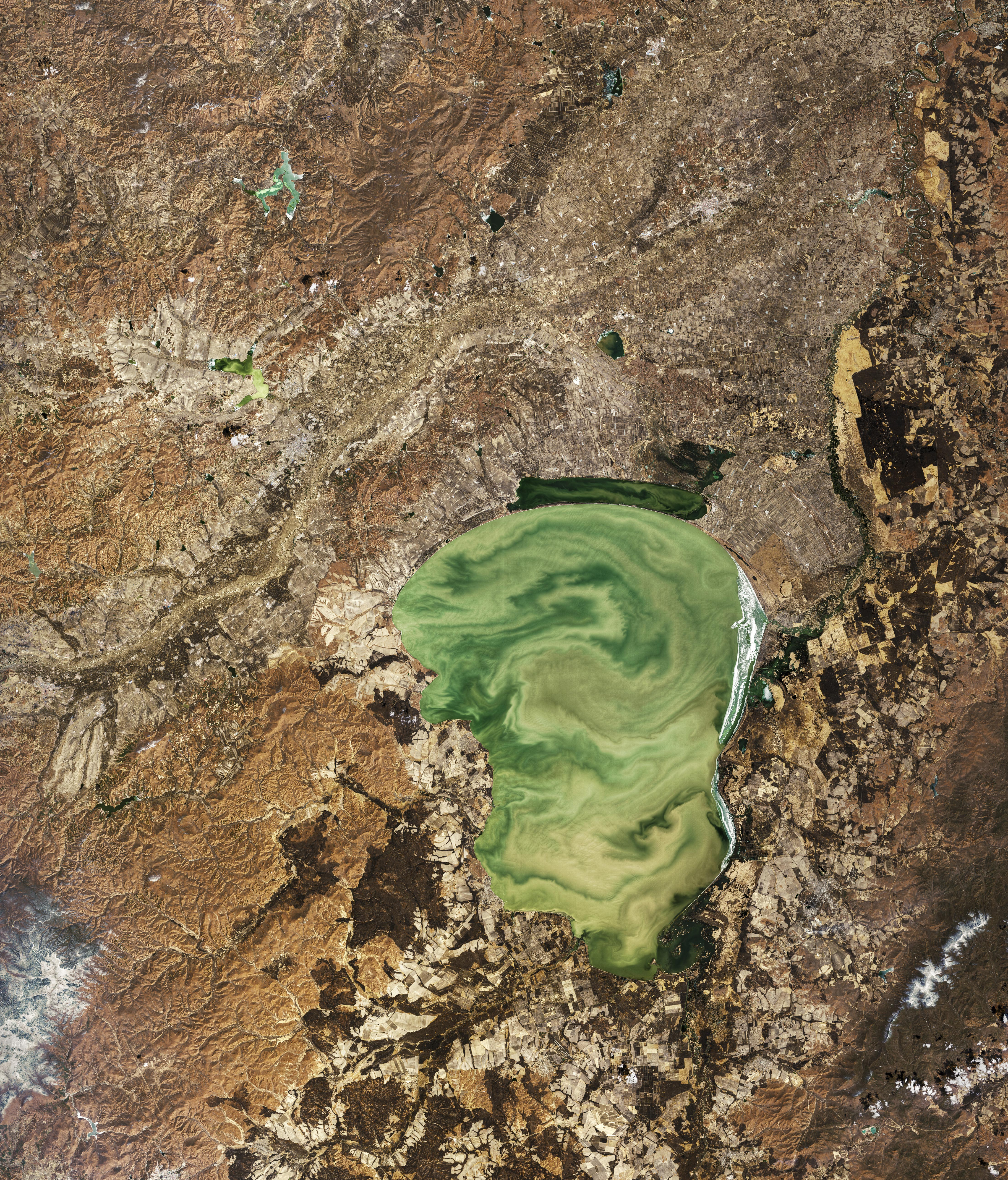[:ja]【宇宙からの地球絶景】No.832: ハンカ湖🇷🇺🇨🇳[:en][Earthview Wonders] No.832: Lake Khanka🇷🇺🇨🇳[:]