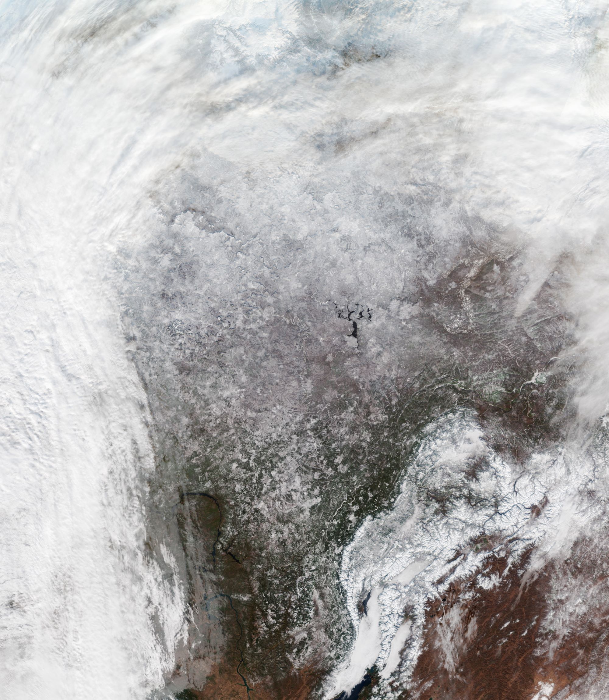 [:ja]【宇宙からの地球絶景】No.883: シベリアの10月の雪🇷🇺[:en][Earthview Wonders] No.883: October Snow in Siberia🇷🇺[:]