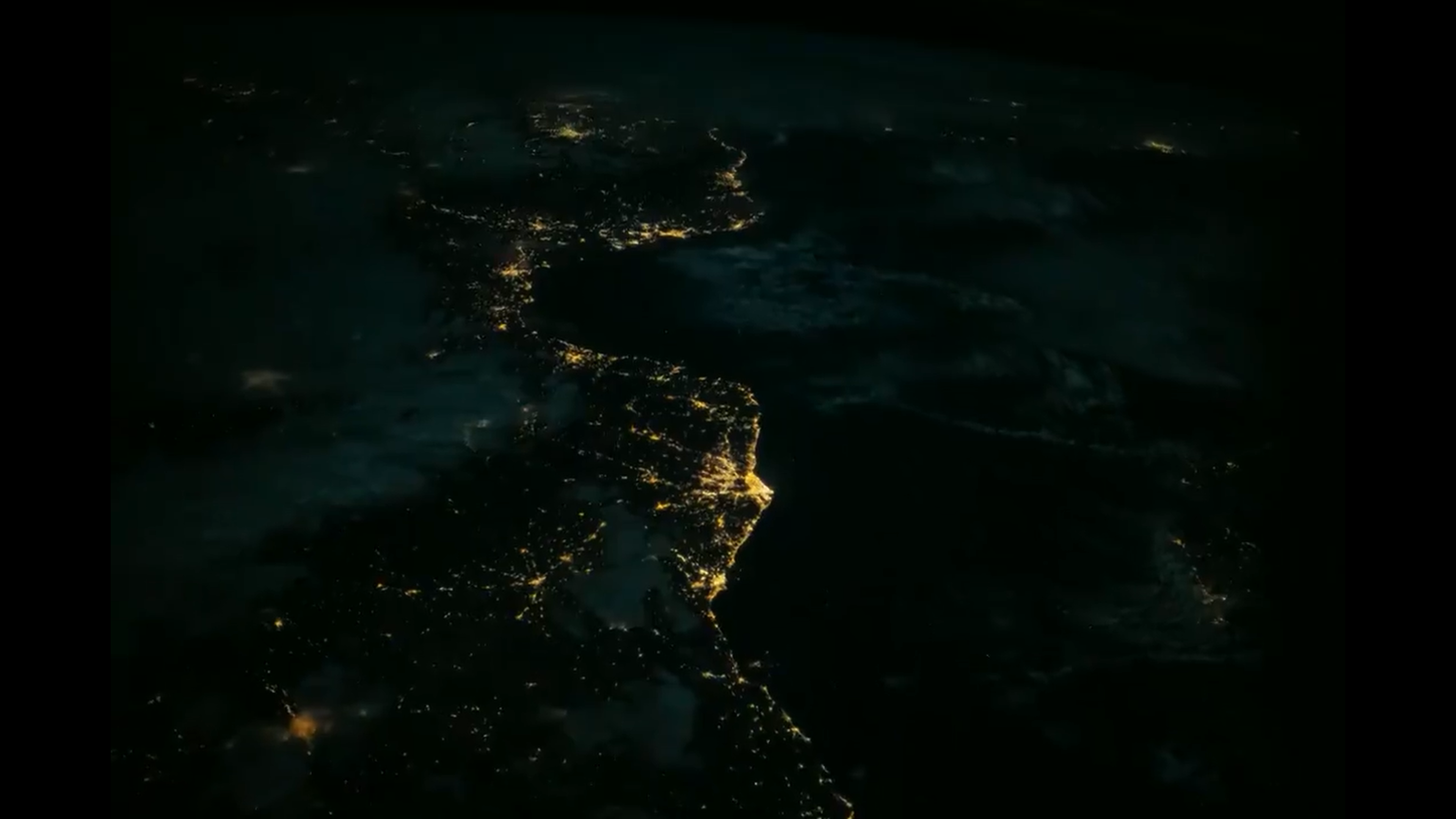 [:ja]【宇宙からの地球絶景】No.911: 夜の地中海[:en][Earthview Wonders] No.911: Mediterranean Sea at Night[:]