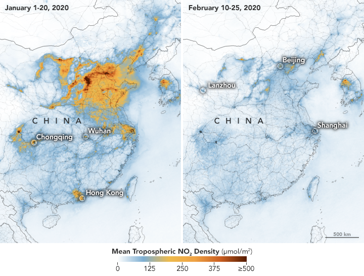 [:ja]【宇宙からの地球絶景】No.975: 中国の大気汚染改善🇨🇳[:en][Earthview Wonders] No.975: Air Pollution Improved in China🇨🇳[:]