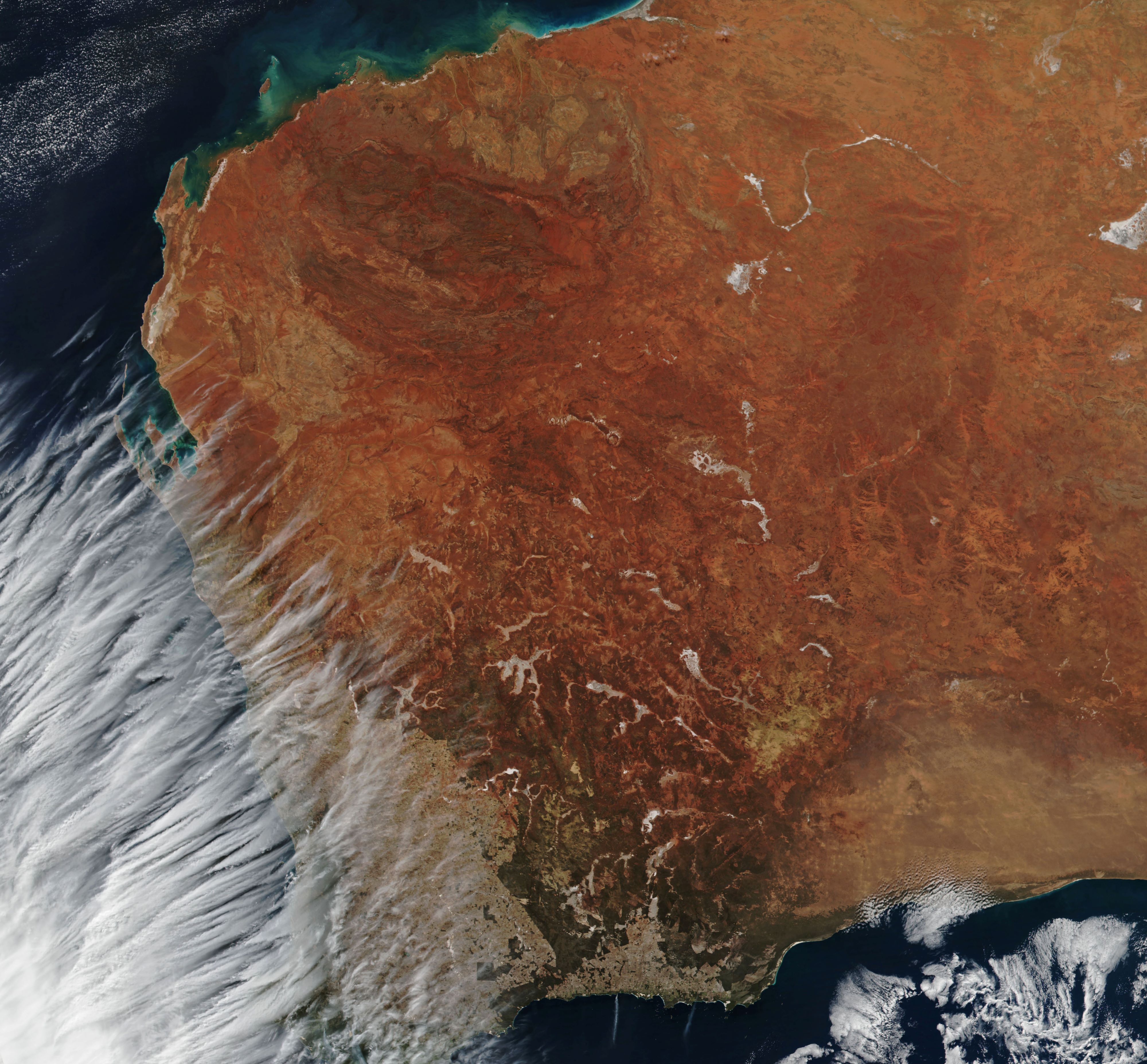 [:ja]【宇宙からの地球絶景】No.1037: 西オーストラリアの巻雲🇦🇺[:en][Earthview Wonders] No.1037: Cirrus Clouds of West Australia🇦🇺[:]