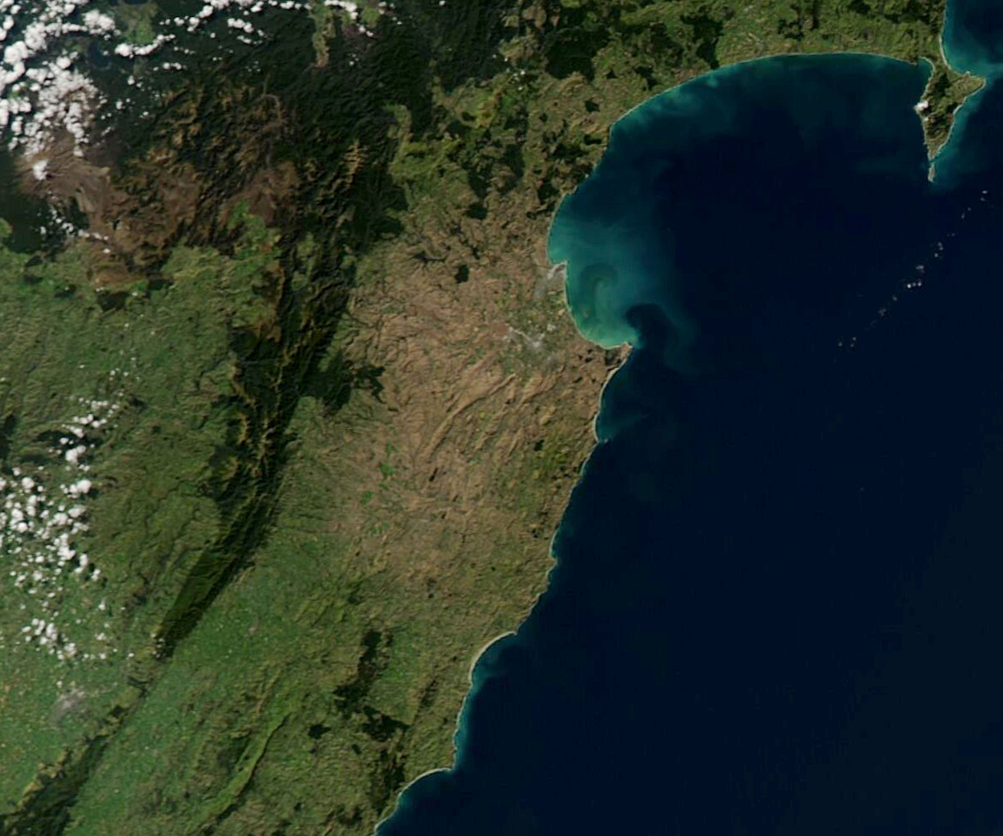 [:ja]【宇宙からの地球絶景】No.1026: ニュージーランドの干ばつ🇳🇿[:en][Earthview Wonders] No.1026: Drought in New Zealand🇳🇿[:]