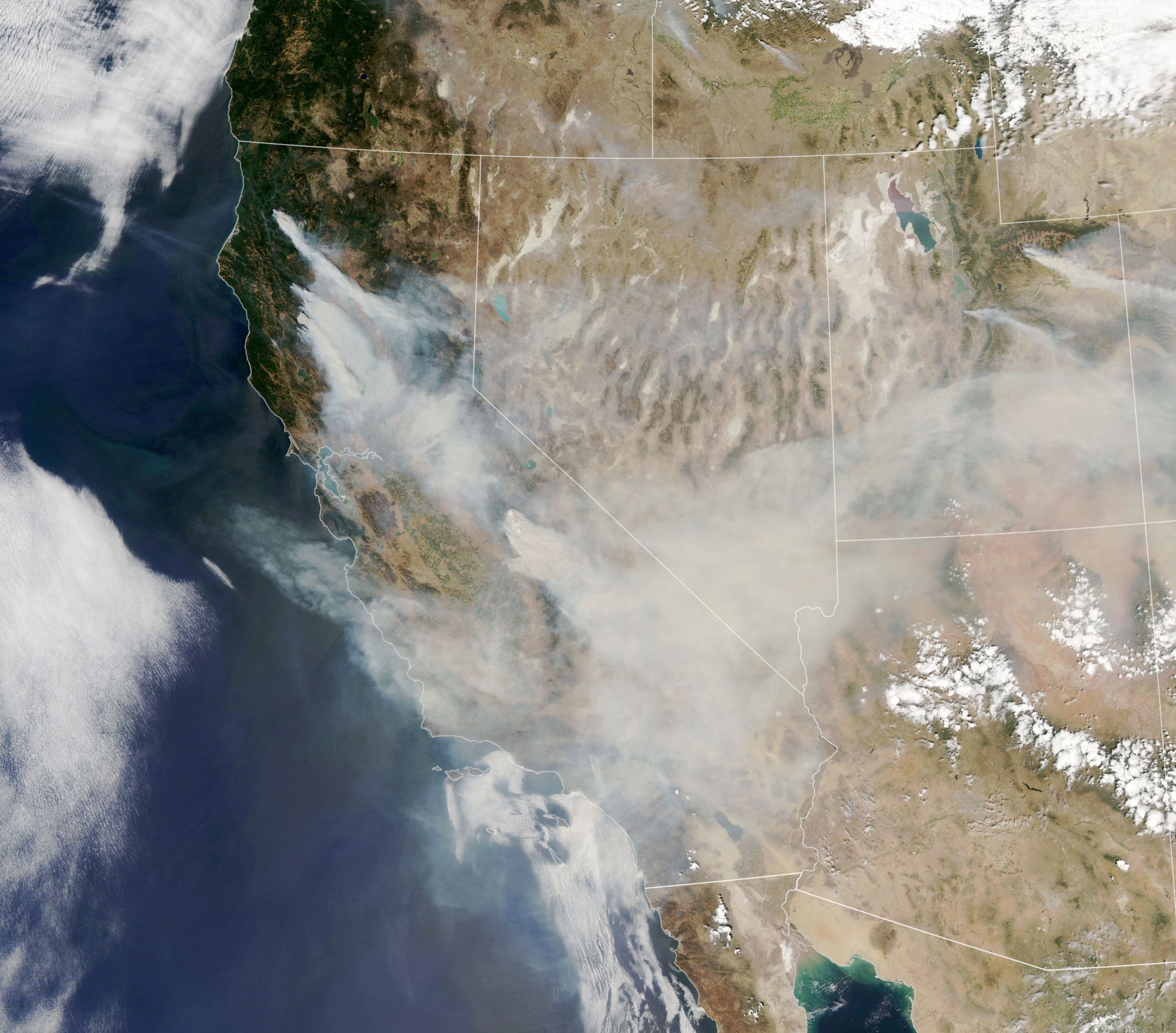 [:ja]【宇宙からの地球絶景】No.1112: カリフォルニアからの煙🇺🇸[:en][Earthview Wonders] No.1112: Smoky California🇺🇸[:]