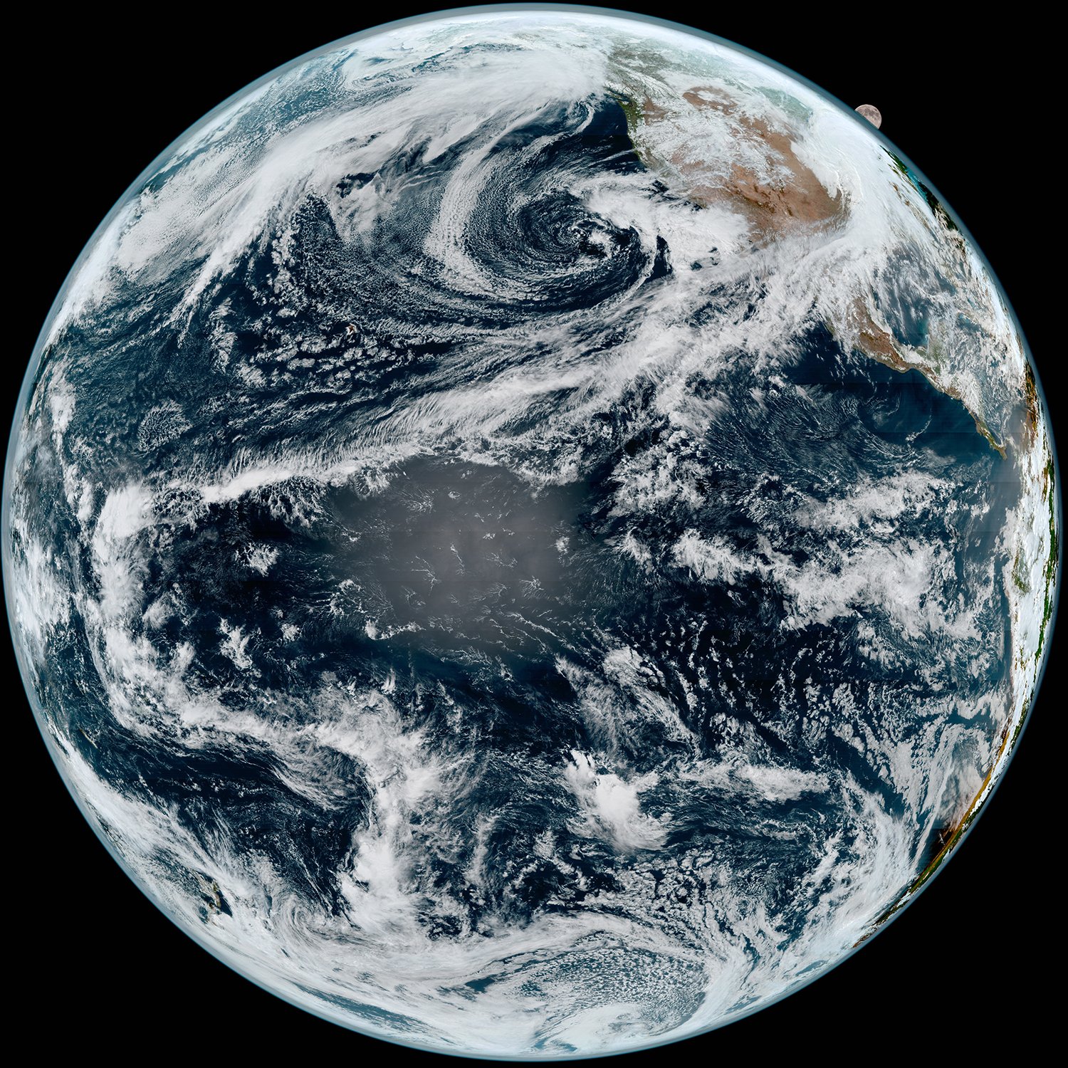 [:ja]【宇宙からの地球絶景】No.1369: 地球越しのムーンライズ[:]