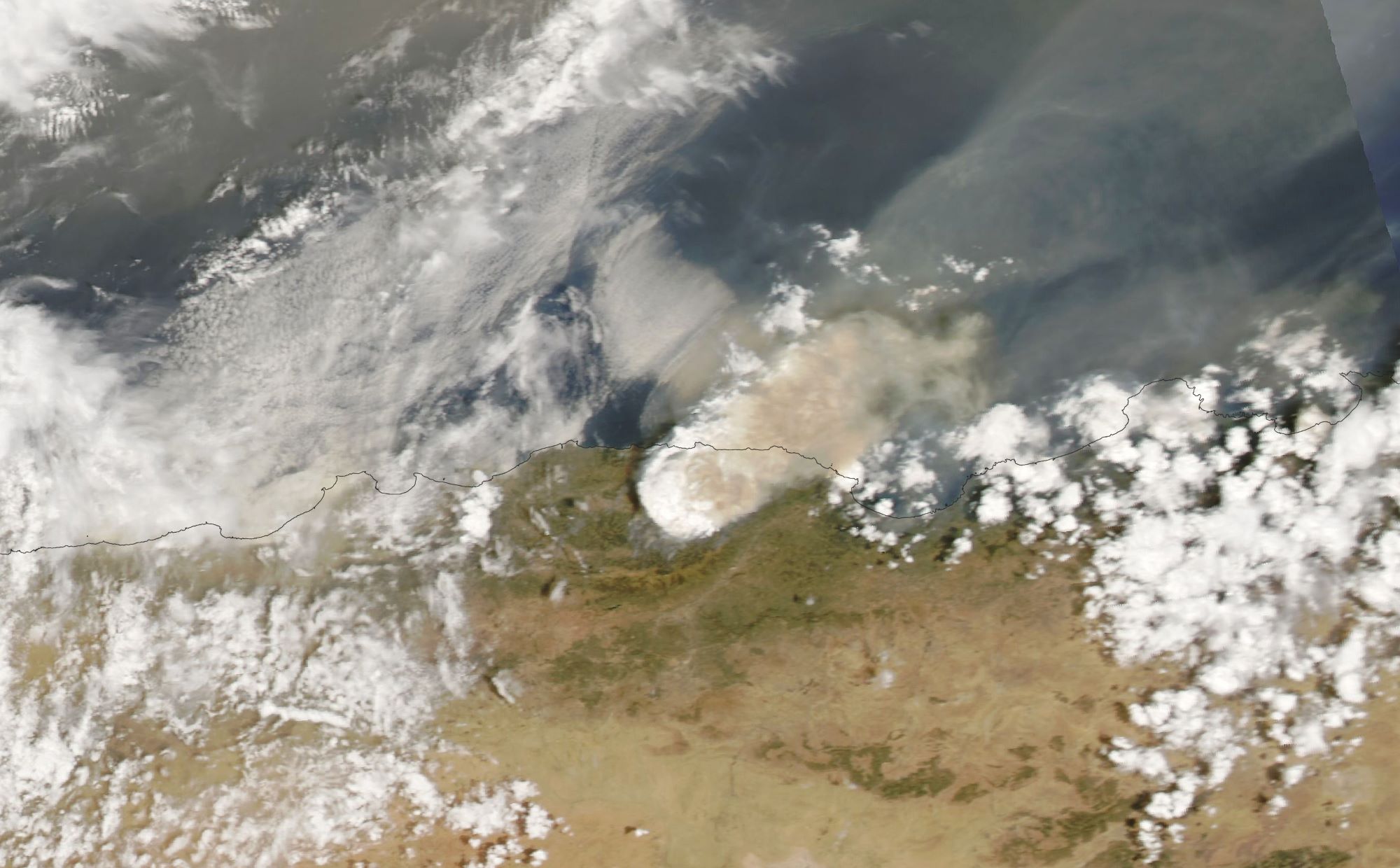 [:ja]【宇宙からの地球絶景】No.1375: アルジェリアの山火事🇩🇿[:]