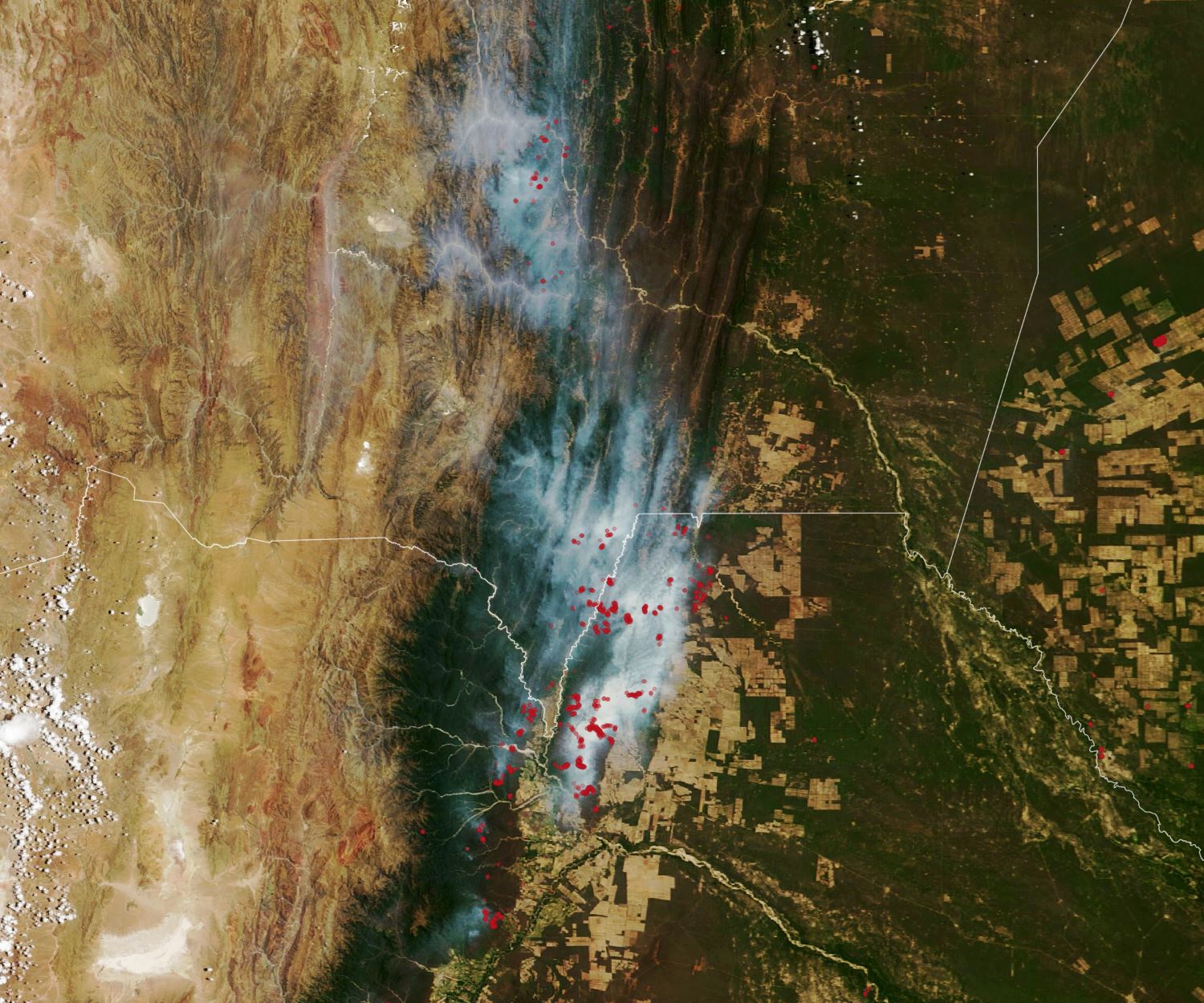[:ja]【宇宙からの地球絶景】No.1696: アルゼンチンの山火事🇦🇷[:]
