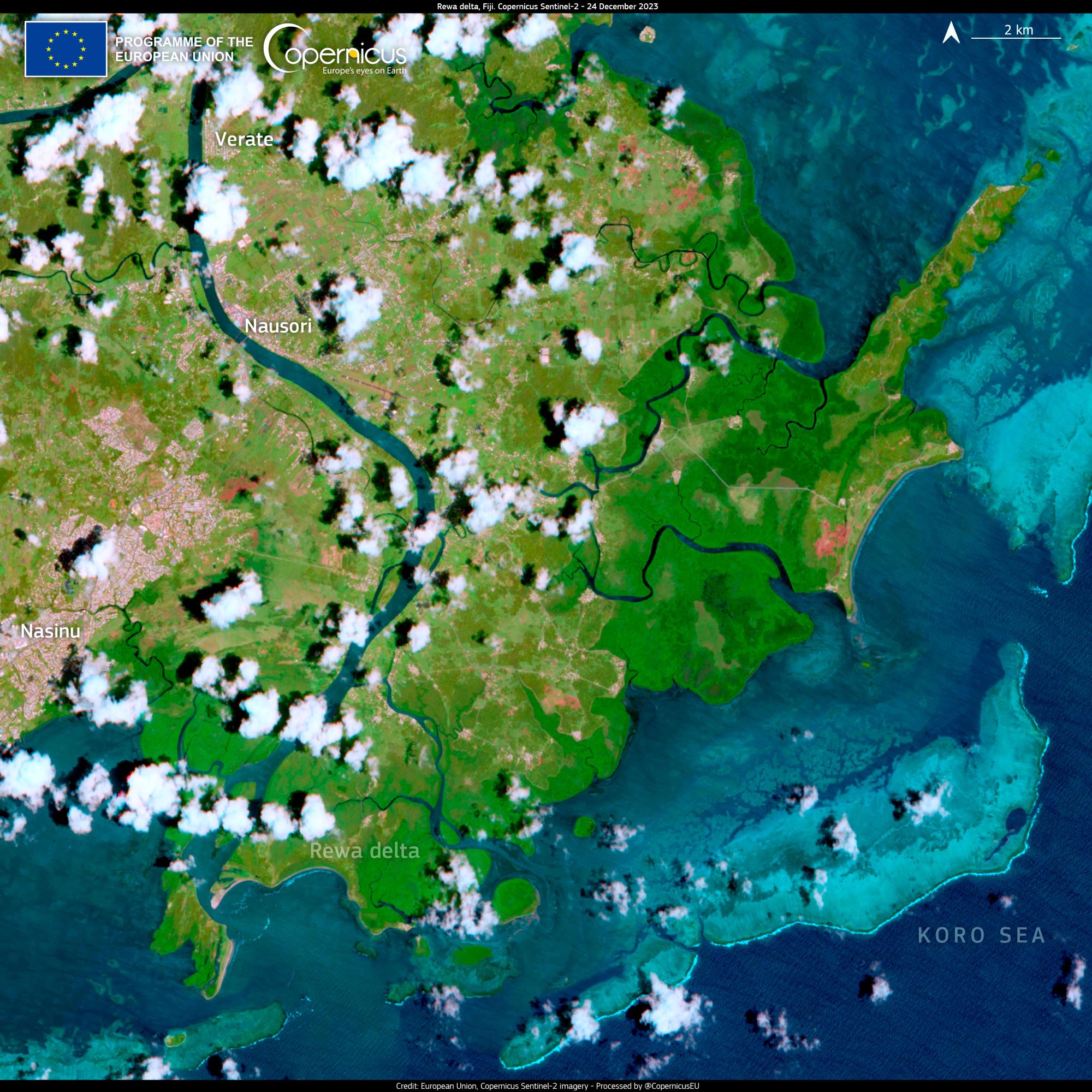 [Overview the Earth] No.2019: Rewa River Delta, Fiji🇫🇯
