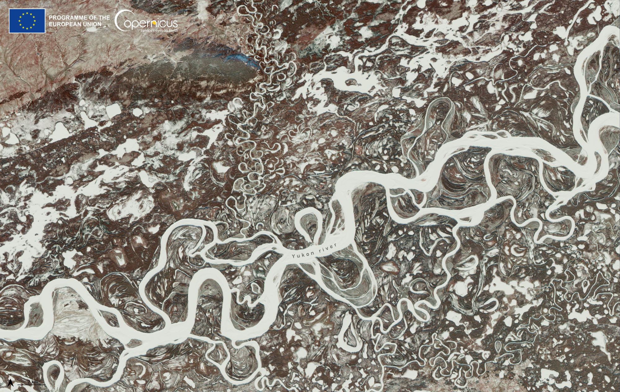 [Overview the Earth] No.2023: Yukon River in Winter🇺🇸