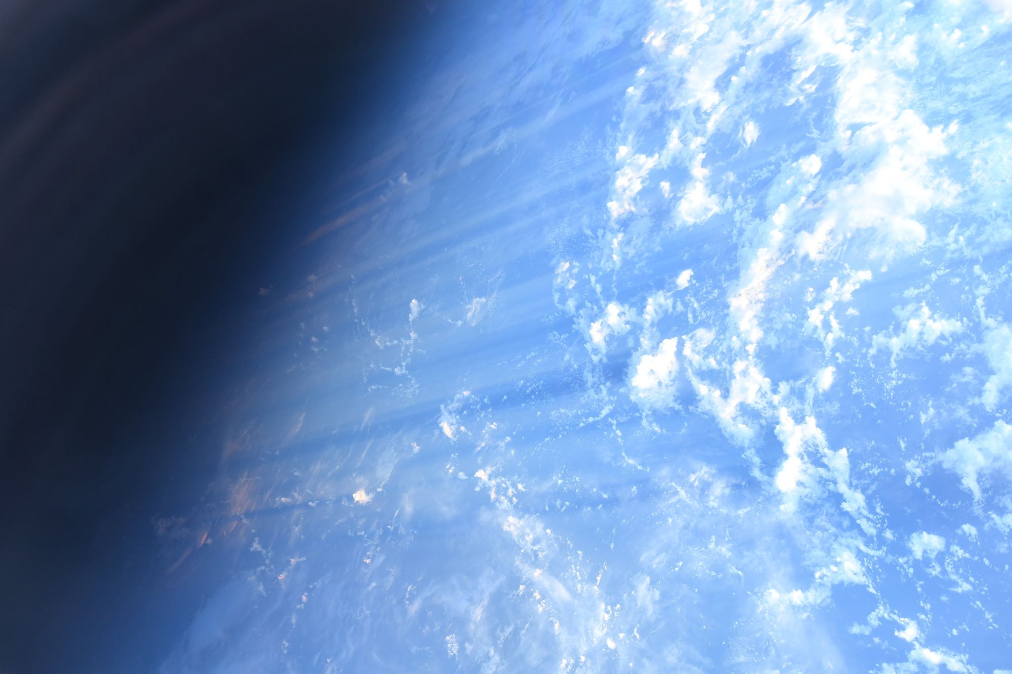 【地球を俯瞰する】No.2073: 日の出の雲の影 【地球を俯瞰する】No.2073: 日の出の雲の影