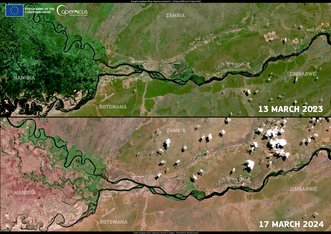 【地球を俯瞰する】No.2101: アフリカの干ばつ🇿🇲🇿🇼🇧🇼🇳🇦 【地球を俯瞰する】No.2101: アフリカの干ばつ🇿🇲🇿🇼🇧🇼🇳🇦