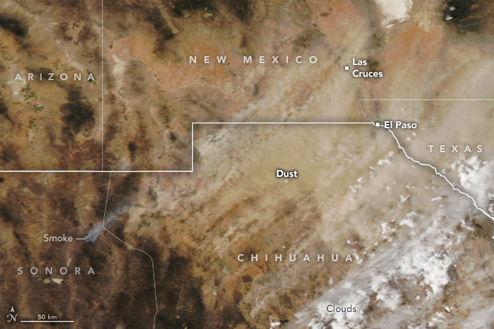 【地球を俯瞰する】No.2321: エルパソとシウダー・フアレスの砂嵐🇺🇸🇲🇽 【地球を俯瞰する】No.2321: エルパソとシウダー・フアレスの砂嵐🇺🇸🇲🇽