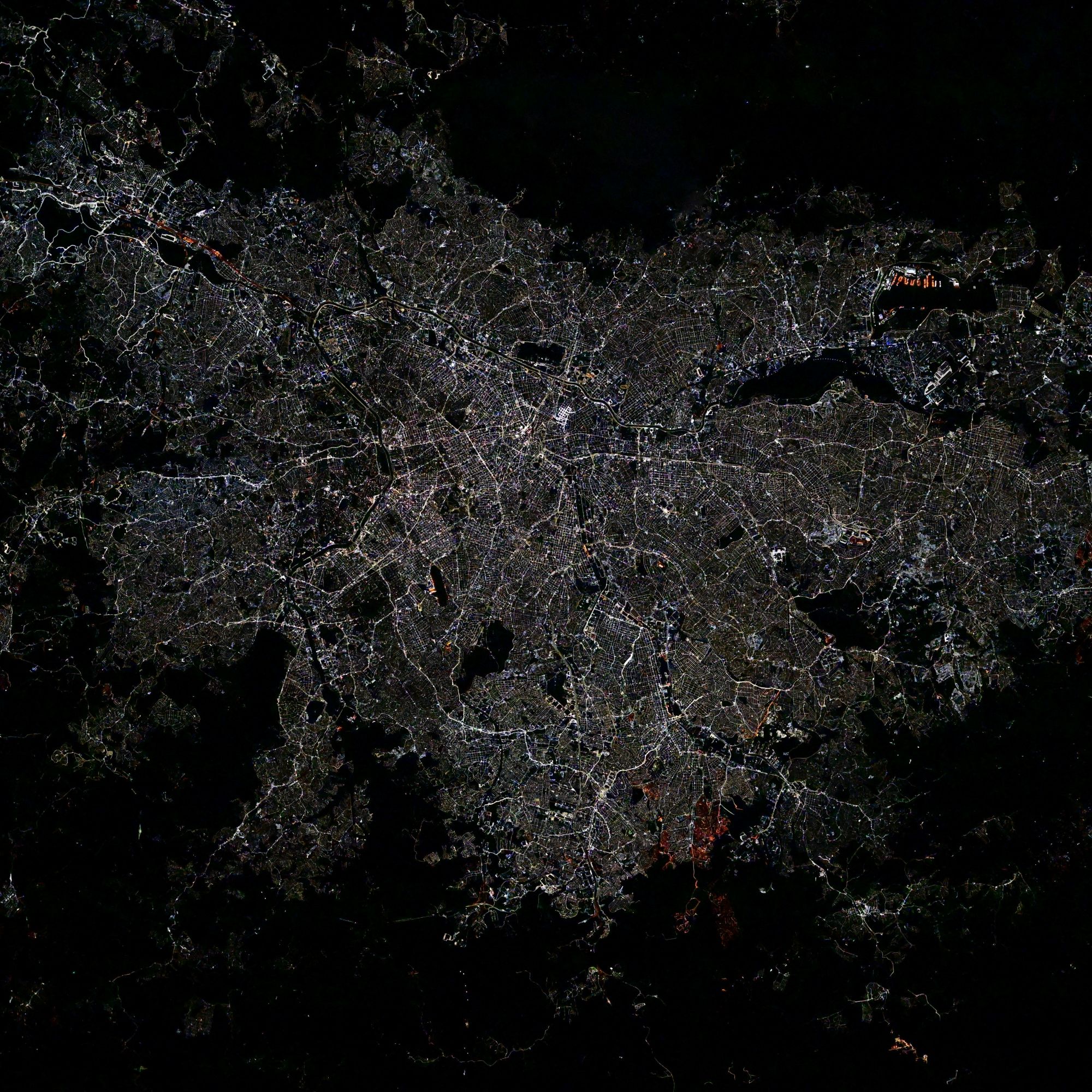 【地球を俯瞰する】No.2467: 夜のサンパウロ🇧🇷 【地球を俯瞰する】No.2467: 夜のサンパウロ🇧🇷